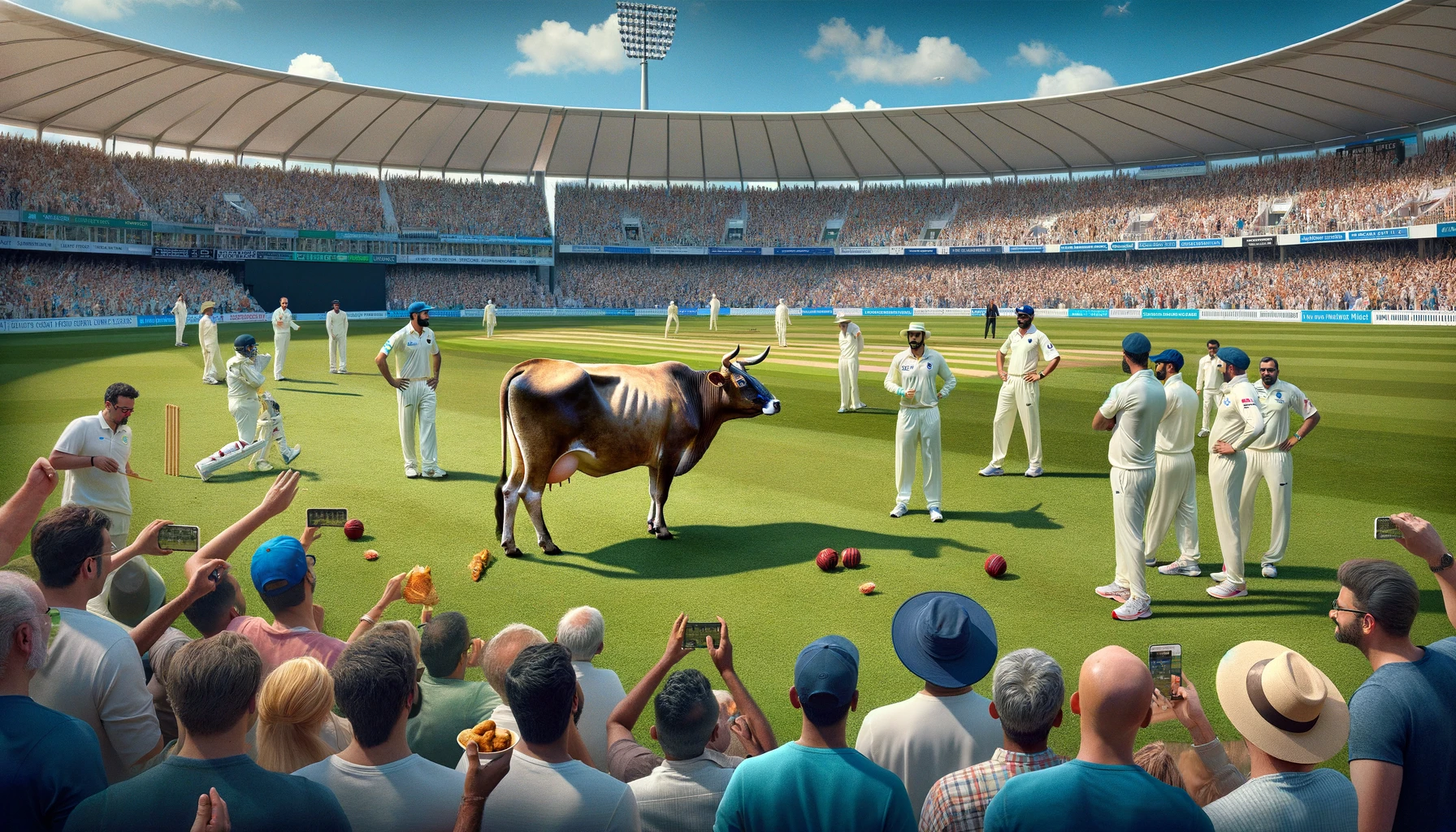 cow-interrupts-cricket-match-india-csdn