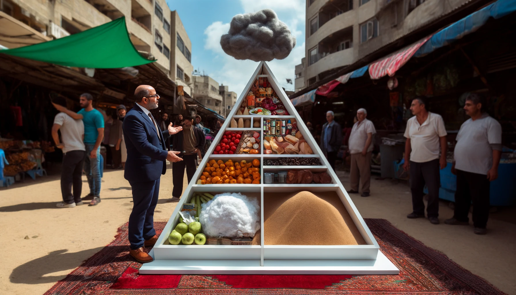 gaza-food-pyramid-sand-dispair-at-bottom-csdn